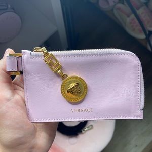 Pink Versace card holder